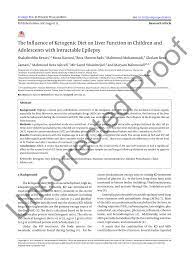 Research also shows the diet is. Pdf The Influence Of Ketogenic Diet On Liver Function In Children And Adolescents With Intractable Epilepsy