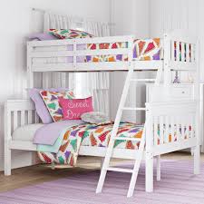 Kids bunk beds for sale, white, with guard rail, ladder and mattresses. Bunk Beds You Ll Love In 2021 Wayfair