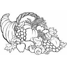 Cornucopia With Grapes Coloring Page Or Print Out Www Freeprintablecoloringpages Net Thanksgiving Coloring Pages Coloring Pages Fall Coloring Pages