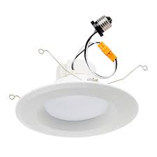 Led Recessed Lighting Kit For 5 To 6 Cans Retrofit Led Downlight W Open Trim 100 Watt Equivalent Dimmable 1 550 Lumens Led Recessed Lighting Recessed Lighting Led Can Lights