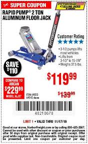 Do you have a hydraulic jack that is slow, doesn't stay up, or maybe doesn't lift at all? 2 Ton Aluminum Racing Floor Jack With Rapid Pump Harbor Freight Coupon Rapids Aluminum