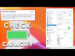 How To Check Your Ipad S Battery Health In Ipad Os Ios 13 Youtube