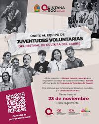 📢 ¡Atención chav@s de #QuintanaRoo! Si tienen entre 18 y 29 años, les  invito a sumarse al Voluntariado JuventudES Esperanza y ser parte del  Festival de Cultura del Caribe 2025. Podrán participar
