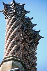 Chimney definition, a structure, usually vertical, containing a passage or flue by which the smoke, gases, etc., of a fire or furnace are carried off and by means of which a draft is created. Chimneys Brick Design Brick Art Brick Architecture