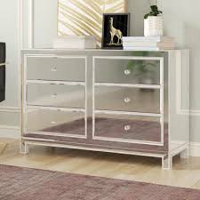Rosdorf Park Mariaella 6 Drawer Double Dresser With Images Furniture Dresser With Mirror Mirrored Bedroom Furniture