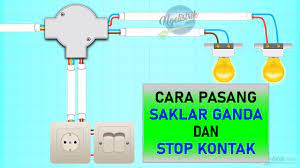 Saklar ganda biasa digunakan untuk instalasi dua lampu yang berada dalam ruangan yang relatif besar ataupun ruangan yang berbeda. Saklar Ganda Dan Stop Kontak Youtube