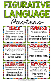Figurative Language Worksheets And Posters Figurative Language Activities In 2020 Figurative Language Activity Figurative Language Lessons Figurative Language