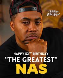 Wishing Nas a Happy 52nd Birthday Nasir bin Olu Dara Jones, born September  14, 1973, is a renowned American rapper and entrepreneur known artistically  as Nas. Rooted in East Coast hip-hop, he