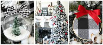 Modern Black And White Farmhouse Christmas Tree Fun365