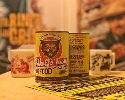 Once Upon A Time In Hollywood Wolf S Tooth Dog Food Can Tarantino Prop Replica Ebay Dog Food Recipes In Hollywood Wolf Teeth