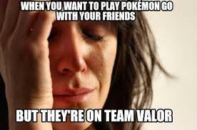 Team Valor Memes Pokemon Go Amino