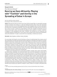 Create your videos in minutes with flexclip'. Pdf Dancing An Open Africanity Playing With Tradition And Identity In The Spreading Of Sabar In Europe