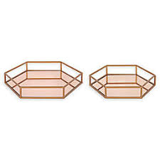 Same day delivery 7 days a week £3.95, or fast store collection. Rose Gold Serving Tray Bed Bath Beyond