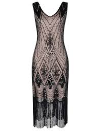 Black And Gold Dress Amazon Prettyguide Women 1920s 1920s Gatsby Cocktail Sequin Art Deco Flapper Dress L Gold Burgundy At Amazon Women S C Flapper Dress Very Short Dress Maxi Dress Party