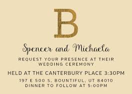 Michaela And Spencer Utah Announcements Invitation Wording Wedding Ceremony Invitations Lds Wedding Invitations