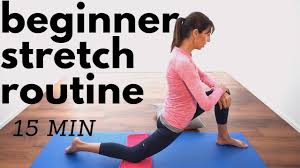 This yoga pose begins with standing firm, keeping back and head straight, firming thigh muscles by lifting knee caps, keeping hands parallel to body and lifting bodyweight on toes and maintaining the position. Beginners Stretching Routine 15 Minutes Physio Guided Home Workout Youtube