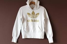 Black And Gold Adidas Zip Up Hoodie White Gold Adidas Sweatshirt Vintage Adidas Hoodie Big Logo Etsy In 2020 Adidas Hoodie Adidas Sweatshirt Sweatshirts