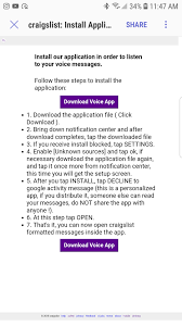 Advertisement platforms categories 9.3 user rating7 1/3 call voice changer is a voice manipulator for your android phone that directs calls through the internet,. Craigslist Voice Messages App R Craigslist