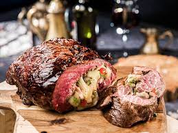 Mozzarella And Vegetable Stuffed Beef Roast Recipe Beef Recipes Roast Beef Recipes Crockpot Recipes Beef Stew