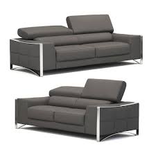 Un large choix de coloris sont disponibles pour chaque modèle. Ensemble Canape Cuir 3 2 Places Gris Sheyla Decoinparis