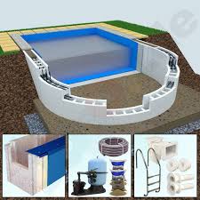 Poolpaket Bestehend Aus Styropor Schwimmbecken Verrohrung Einbauteile Sandfilteranlage Sand Bodensaugerset Und Leiter Styropor Pool Schwimmbecken Pool