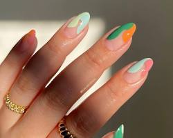 Image of Color Blocking Nails nail art
