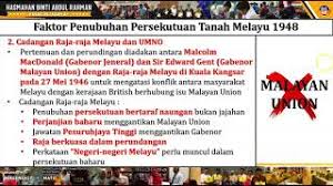 Doc 5 bandingkan bezakan ciri ciri kerakyatan malayan union 1946 dan persekutuan tanah melayu 1948 cik anayong academia edu. Ting 4 Bab 5 5 2 Faktor Penubuhan Persekutuan Tanah Melayu 1948 Youtube