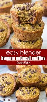Healthy Blender Banana Muffins Dairy Free Flourless In 2020 Banana Recipes Gluten Free Banana Muffins Ripe Banana Recipe