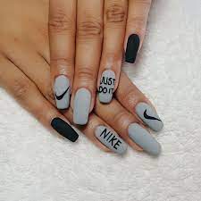 Nike Nails Nike Nails Glitter Gel Nails Stylish Nails