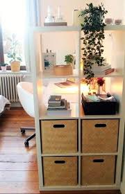 Desklife Ikeakallax Loveforplants Use The Ikea Use The Ikea Kallax Shelf To Create A Private Cos Room Divider Ideas Bedroom Ikea Kallax Shelf Cozy Desk