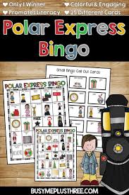 Different Bingo Games To Play Polar Express Bingo Game Activity 25 Different Bingo Cards Polar Express Activities Polar Express Theme Polar Express Party