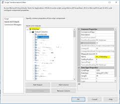 If you're free of windows though it doesn't really matter what. The Problems An Underscore Created In A Ssis Script Component Awesome Sql