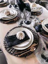 Black And White Halloween Table Decor Black And White Halloween Table Decorations Taryn Whiteaker Halloween Table Decorations Dinner Table Decor Halloween Table Settings