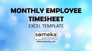 Download free excel timesheet calculator template. Monthly Time Sheet Excel Template Eloquens
