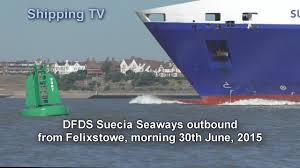 Her gross tonnage is 24613 and deadweight is 11089. Dfds Suecia Seaways Outbound 30th June 2015 Youtube