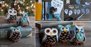 Bricoler Des Cocottes De Pin En Hiboux Pomme De Pin Hibou Pomme De Pin Bricolage Automne