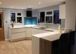 modern open plan kitchen & dining area