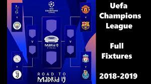 Get the full uefa champions league schedule of match fixtures, along with scores, highlights and more from cbs sports. Uefa Champions League Fixtures 2018 2019 Youtube
