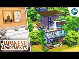 Modern Japanese Apartments Sims 4 Speed Build The Sims 4 Snowy Escape Youtube Japanese Apartment Sims Modern Japanese Apartment