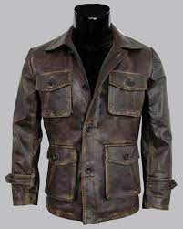New Men S Supernatural Dean Winchester Jacket Distressed Leather Jacket Leather Jacket Men Leather Jacket