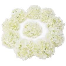 Check spelling or type a new query. Lushidi 10pcs Silk Hydrangea Heads With Stems Artificial Flowers For Wedding Party Home Decor Off White One Size Off Silk Flower Arrangements