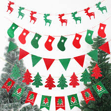 Easy and beautiful joy wall decoration. Christmas Hanging Decorations Flags Pennant Bunting Banner Christmas Party Supplies Home Decor Wall Hanging Decoration Pendant Drop Ornaments Aliexpress