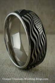 American Flag Titanium Wedding Ring Unique Titanium Wedding Rings Titanium Wedding Rings Mens Wedding Rings Wedding Rings Unique