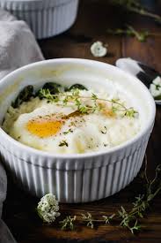 Ricotta And Thyme Baked Eggs In 2020 Baked Eggs Ricotta Fool Proof Recipes