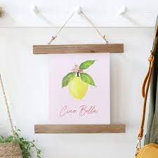 What kind of hanger is a a3 print frame? Sass Belle Small Wooden Magnetic Hanging Print Frame Lisa Angel