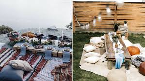 Some pretty placemats, everyday dishes, a whimsical place card, and some recycled flowers come together to create a quick but beautiful outdoor table in an instant. 15 Gorgeous Backyard Dining Tables Made For Summer Entertaining