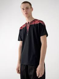 red ghost wings t shirt marcelo burlon