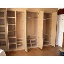 Sleek lines, minimalist shapes and the beautiful wallpaper in the background make this one of the most elegant bedroom cupboard designs. Brown Wooden Bedroom Cupboard Rs 600 Square Feet Sabari Wood Work Id 13352595762