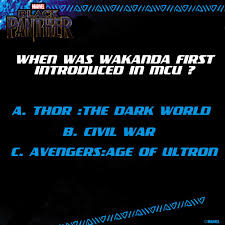 250+ trivia questions & answers for kids | thought catalog playing trivia is a great way to spend time with the whole family. Silly Punter On Twitter Free Movie Ticket Trivia Quiz Question 3 3 Answer With Wakandaforever Sillypunter Like Re Tweet Trem And Condition Https T Co 8z4p5tgwbv Marvel Suprheros Movie Mcu Contestalert Contest Freemovieticket