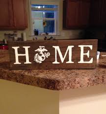 Home Marine Corps Decor Sign By Ktscharmingcreations On Etsy Military Home Decor Military Decor Home Decor Signs
